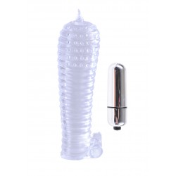 Вибриращ Пенис Накрайник Textured Sleeve & Bullet
